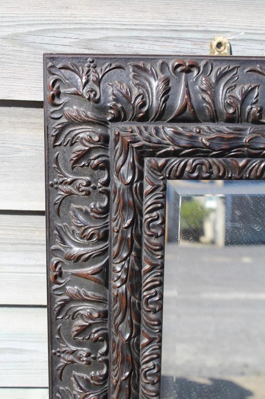 Large Pair of Mirrors with Bevelled Glass