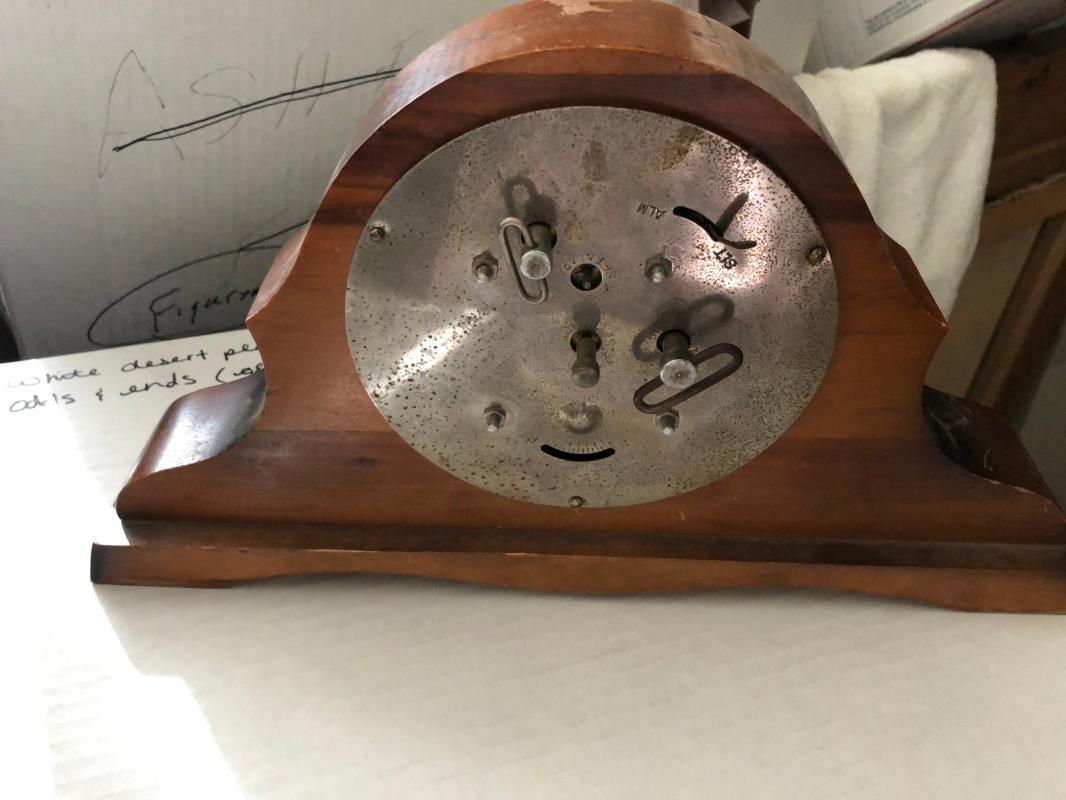 Gilbert wood mantel tote clock