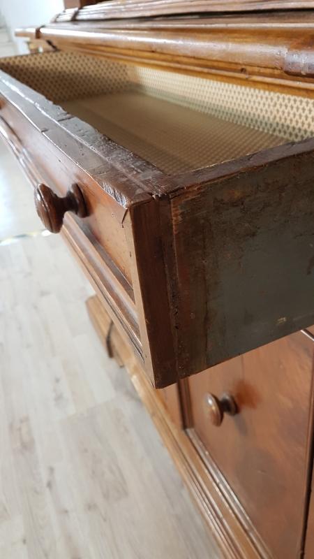 19th Century Italian Walnut Wood Bookcase or Sideboard