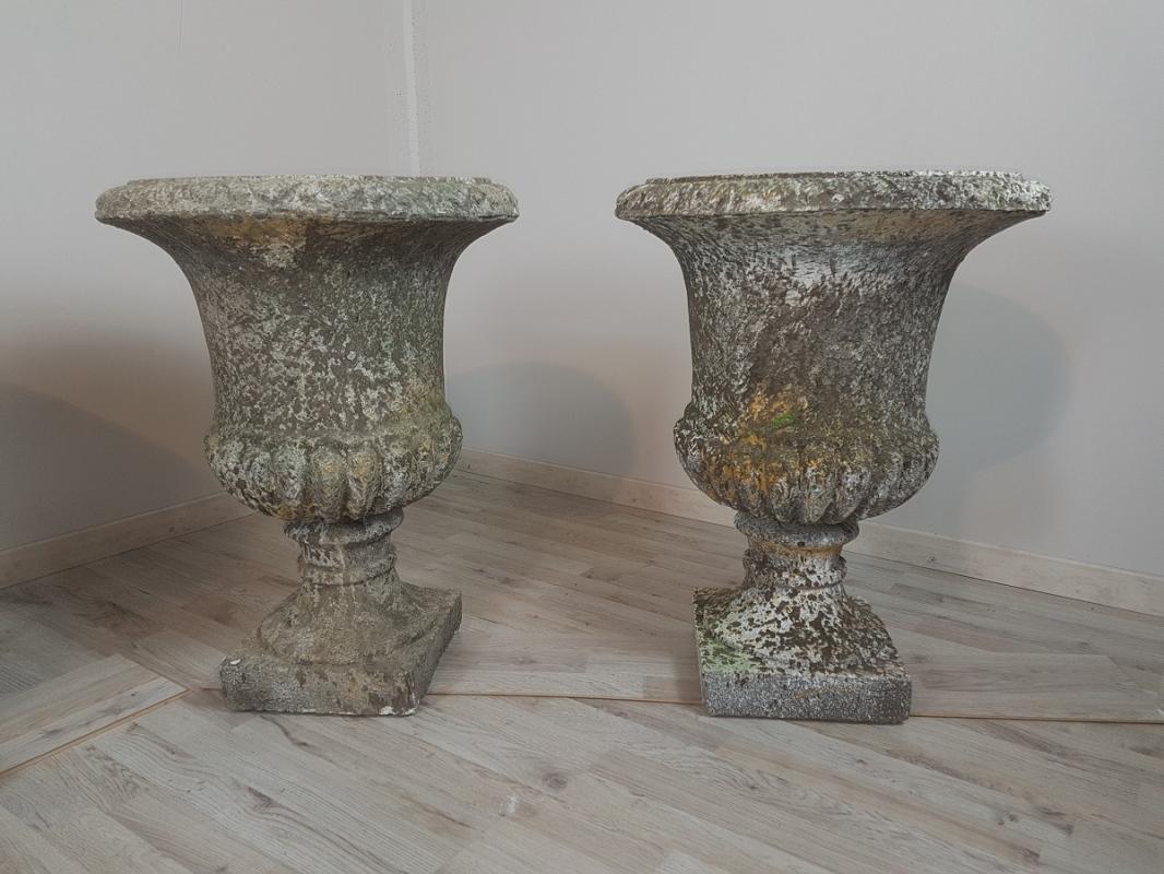 20th Century Italian Neoclassical Garden Pots Set, Garden Ornament