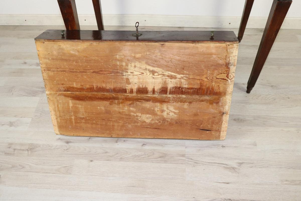 18th Century Italian Louis XVI Walnut Wood Writing Desk