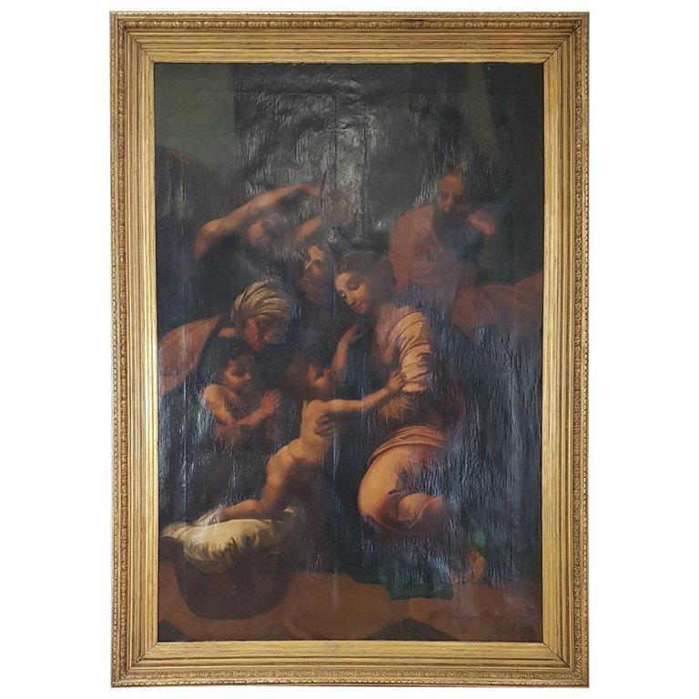 19th Century Léonce Ricau Oil on Canvas Painting