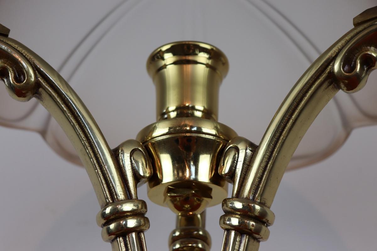 20th Century Art Nouveau Style Table Lamp in Golden Bronze