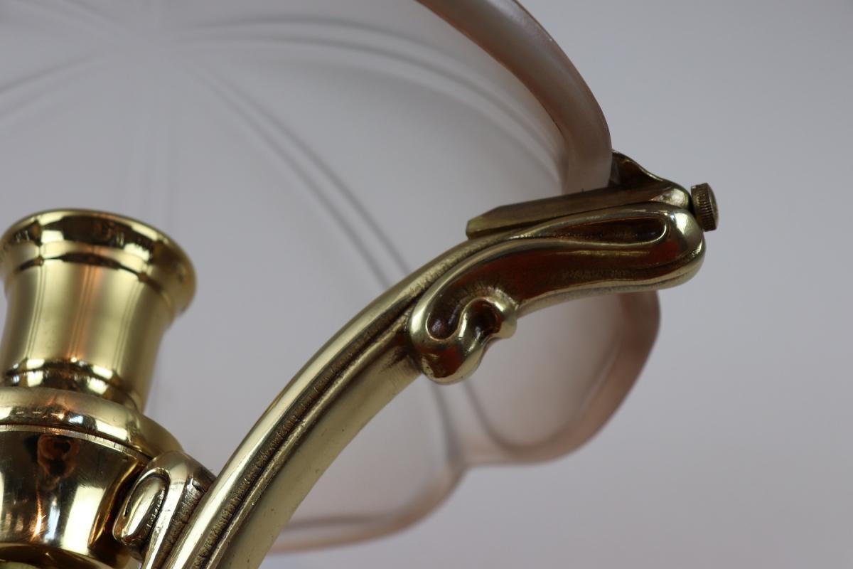 20th Century Art Nouveau Style Table Lamp in Golden Bronze