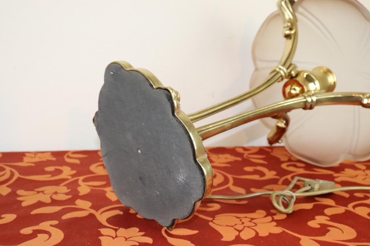 20th Century Art Nouveau Style Table Lamp in Golden Bronze