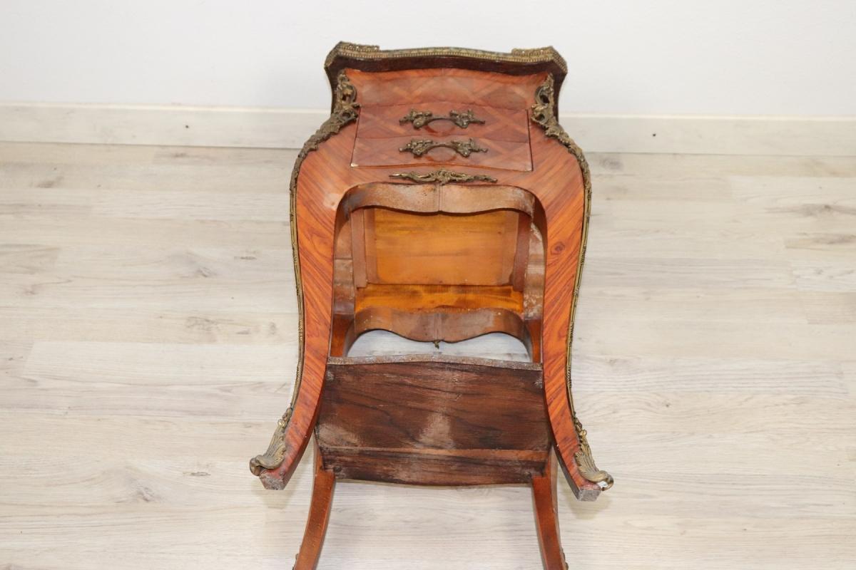 20th Century French Louis XV Style Bois De Rose Side Table or Nightstand