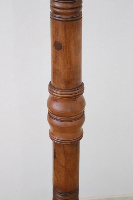 19th Century Italian Antique Column in Turned Walnut