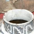 ANASAZI MESA VERDE TULAROSA BLACK ON WHITE KIVA OLLA