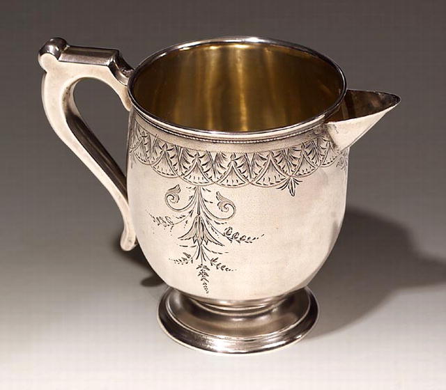 Silver, Creamer, San Francisco, c.1860-1870