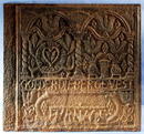 Fireback, Cast Iron Pennsylvania 18th century