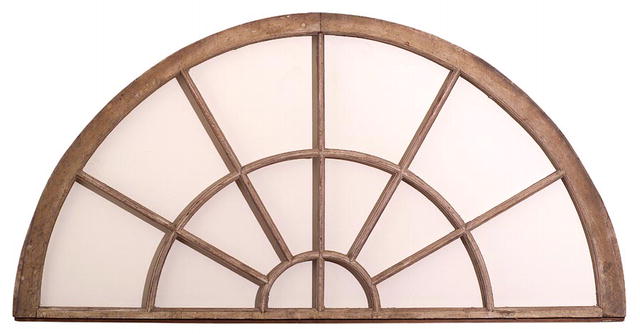 Transom, Half Round, late 18th or early 19th C.