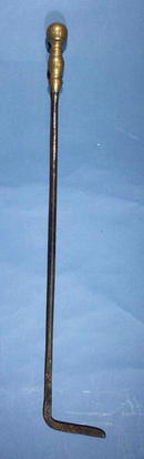 Fireplace Tool, Poker, Brass & Steel, c.1800