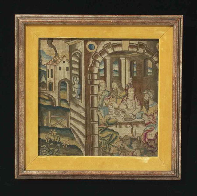 Needlework, Framed, 16th or 17th Century