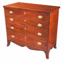 Chest, 4 drawer Mahogany, American, c.1790-1810