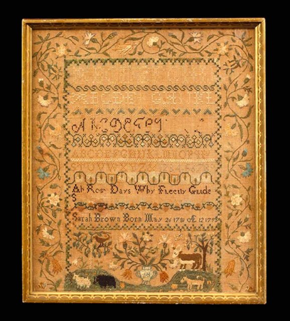 Sampler, American c.1781