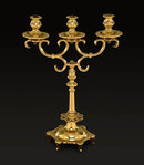 Candelabra, Brass Russian, 19th C.