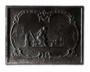 Fireback, 19th C. American, Stove End,