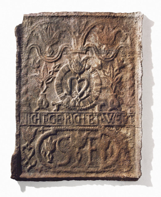 Fireback, Cast Iron, Pennsylvania, c.1760