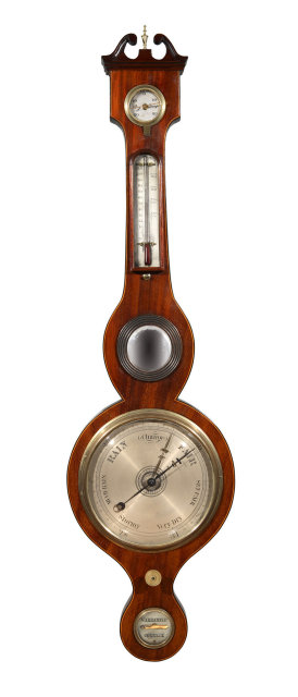 Barometer, English Banjo c.1790-1810