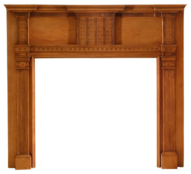2003/969 Chester County Chip Carved Mantel c.1800-1820