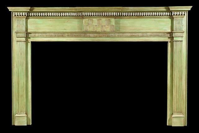 2005/1021 Federal Chipped Carved Mantel c.1800-1815