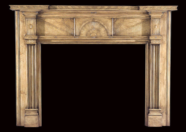 2006/1029 Hudson Valley Fan Mantel c.1805-1820