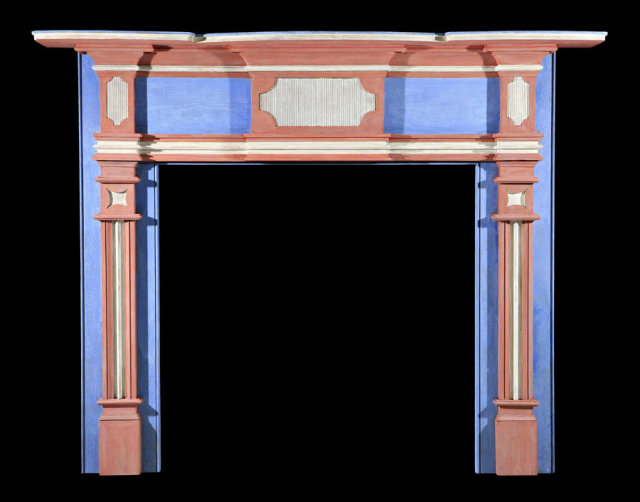 2006/1036 New England Painted Fireplace Mantel c.1810-1820