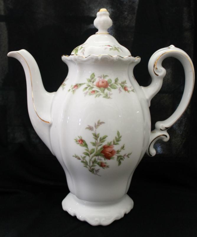 Haviland Chocolate or Tea Pot Moss Rose Pattern