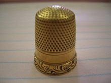 14K Gold Thimble