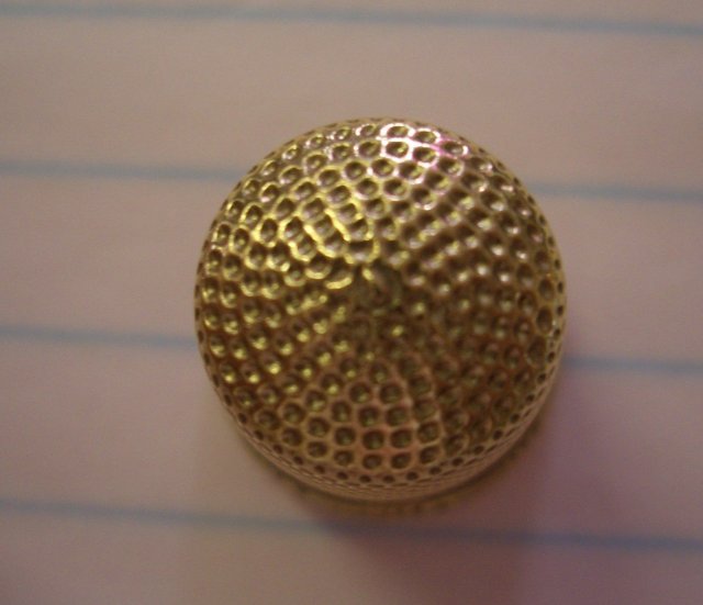 14K Gold Thimble
