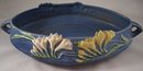 Roseville Pottery Console Bowl Blue Freesia