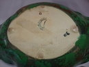 Weller Pottery Coppertone Flower Frog and Bowl