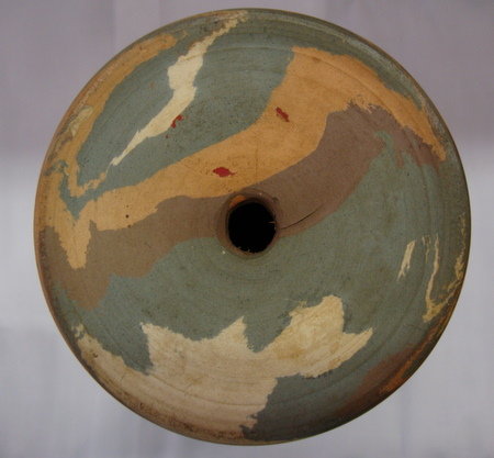 Mission ware Swirl Lamp base - Niloak? Evans? Desert Sands?
