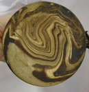 Mission Ware Swirl Lamp base - Niloak? Evans? Desert Sands?