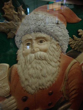 Santa Die Cut and heavily Embossed
