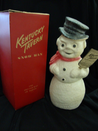 Snowman Paper Machie in Box Kentucky Tavern