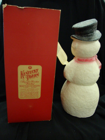 Snowman Paper Machie in Box Kentucky Tavern