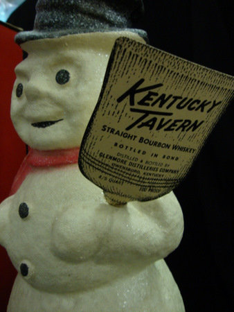 Snowman Paper Machie in Box Kentucky Tavern