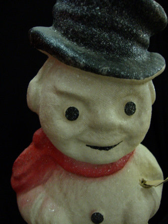 Snowman Paper Machie in Box Kentucky Tavern
