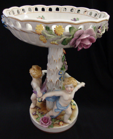 Von Schierholz Cherub Porclain Compote