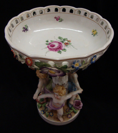 Von Schierholz Cherub Porclain Compote