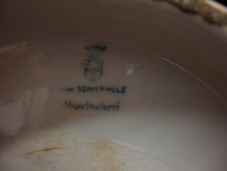Von Schierholz Cherub Porclain Compote