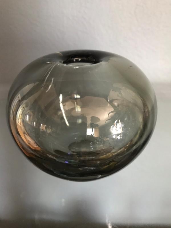 1957 Mid Century Classic Per Lutken’s Rondo Bubble Vase From Holmgaard - Signed