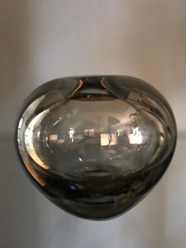 1957 Mid Century Classic Per Lutken’s Rondo Bubble Vase From Holmgaard - Signed