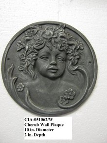 Cherub Wall Decoration- Round