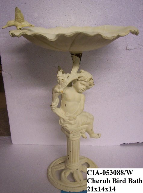 Cherub Birdbath