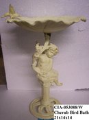 Cherub Birdbath