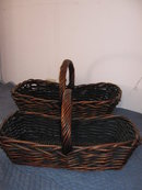Baskets- Set of 2- Flat Wicker