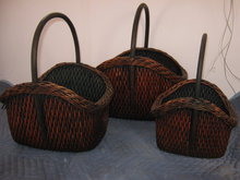 Baskets Wicker Set of 3