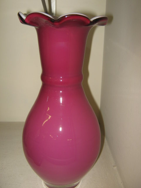Cranberry Glass Vase